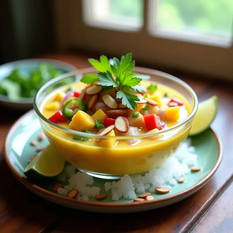 Ceviche de Mango Verde y Pez Sierra: Receta Peruana Keto y Sin Ceviche Tradicional