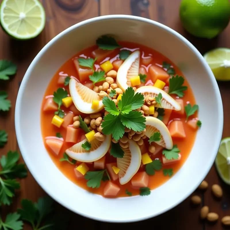 Ceiche Vegano de Palmito y Coyuntura de Limón con Camu Camu: Receta Peruana Sin Pescado