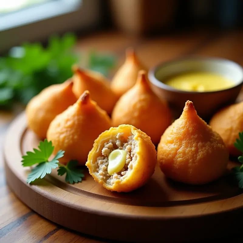 Coxinha de Frango com Catupiry de Caju: Receta Brasilera Keto en Airfryer
