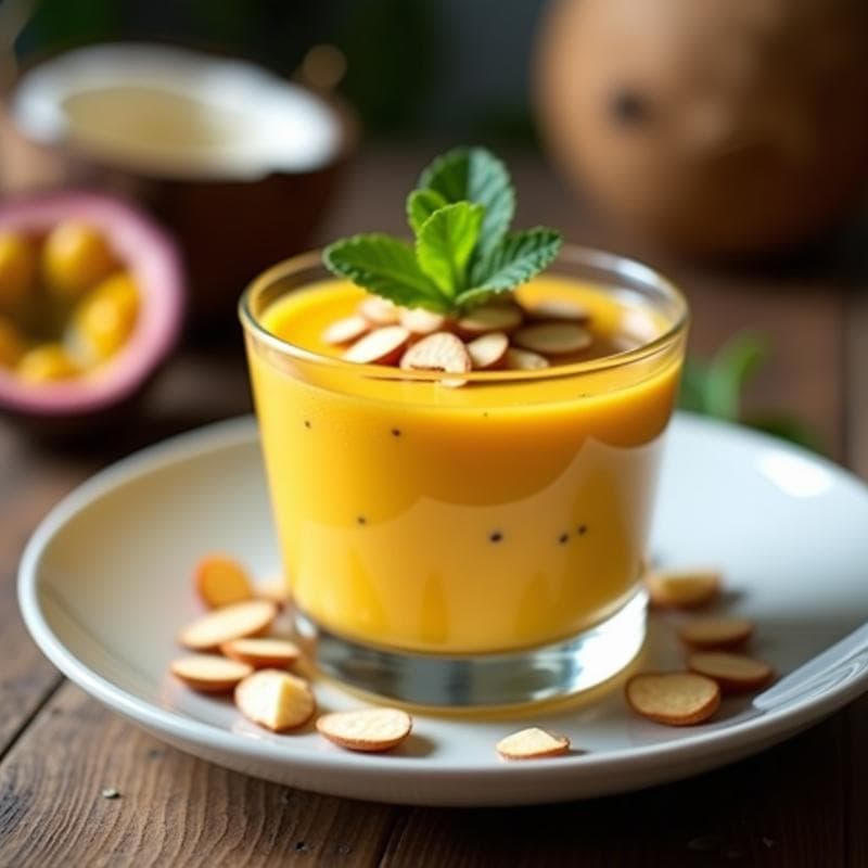 Crema de Fruta de la Pasión y Maracuyá Sin Azúcar: Postre Tropical Keto en 15 Minutos