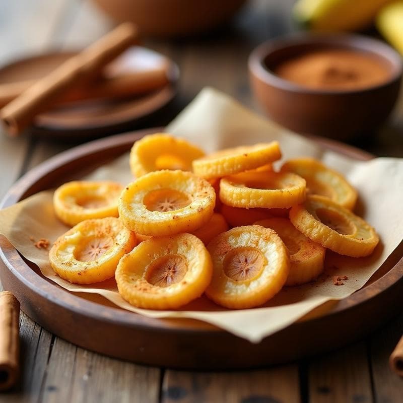 Crocantes de Piel de Plátano con Canela: Snack Sin Azúcar y Sin Desperdicio
