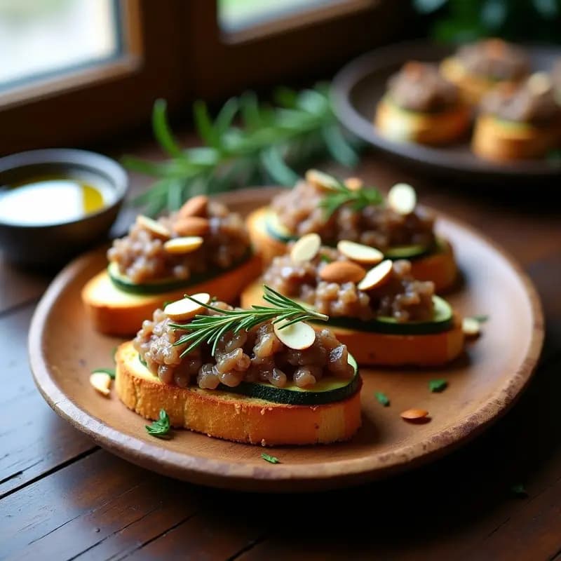 Crostini de Higado de Pollo y Cebolla Caramelizada: Tapa Italiana Keto