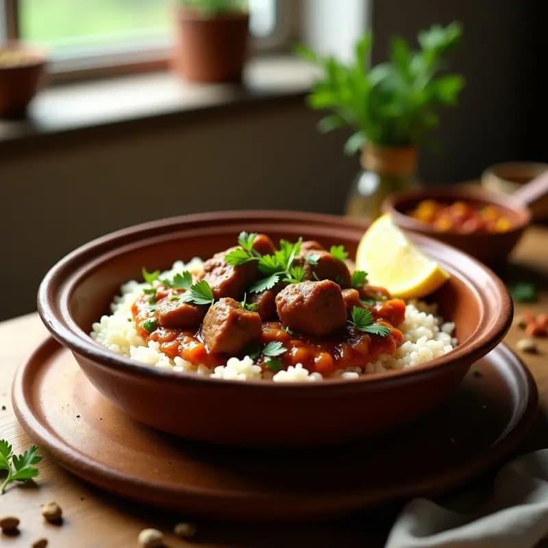 curry-de-cordero-con-arroz-basmatí-y-cilantro-receta-pakistani-en-olla-lenta