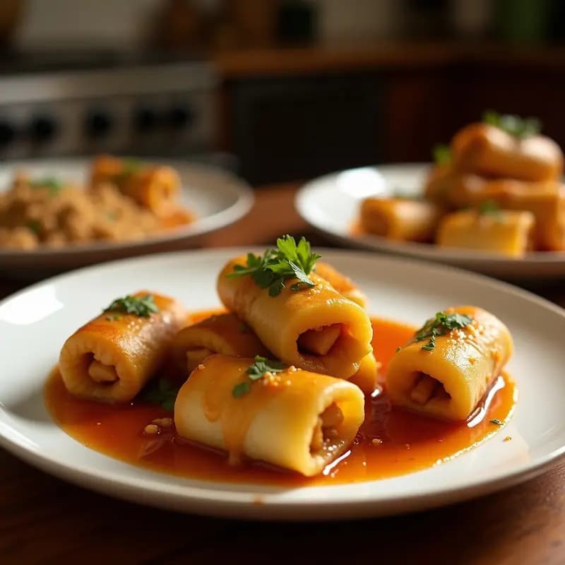 Egg Rolls de Col y Zanahoria: Entrante Chino Crujiente con Salsa de Soja Dulce