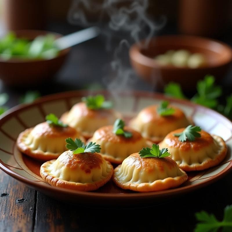 Empanadas de Boniato Morado y Queso de Almendras: Receta Sin Gluten en Olla Express