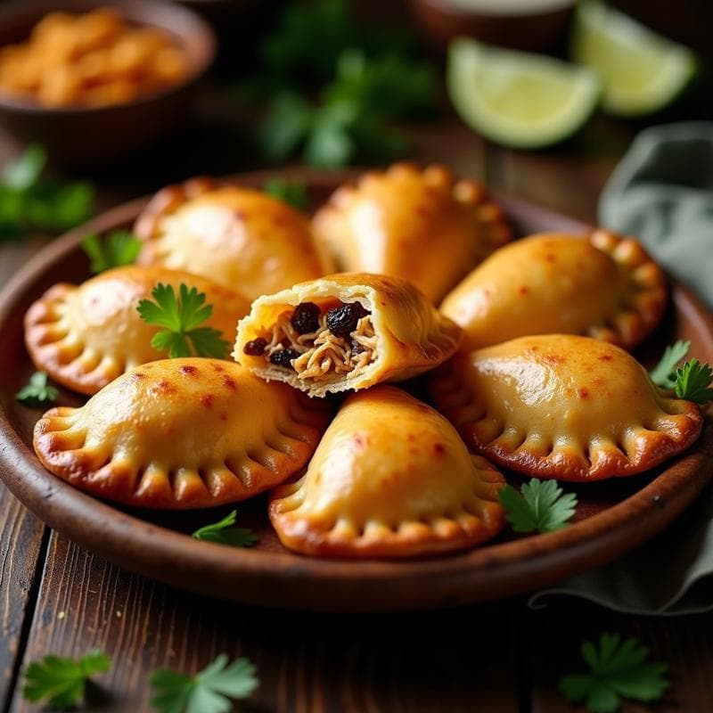 Empanadas de Carimañola de Pollo y Pasas: Receta Colombiana Crujiente en Airfryer