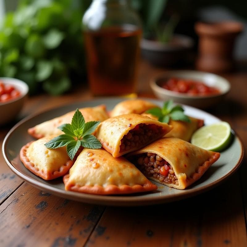 Empanadas de Carne Picada y Morcilla con Salsa Criolla: Receta Argentina en Airfryer Sin Aceite