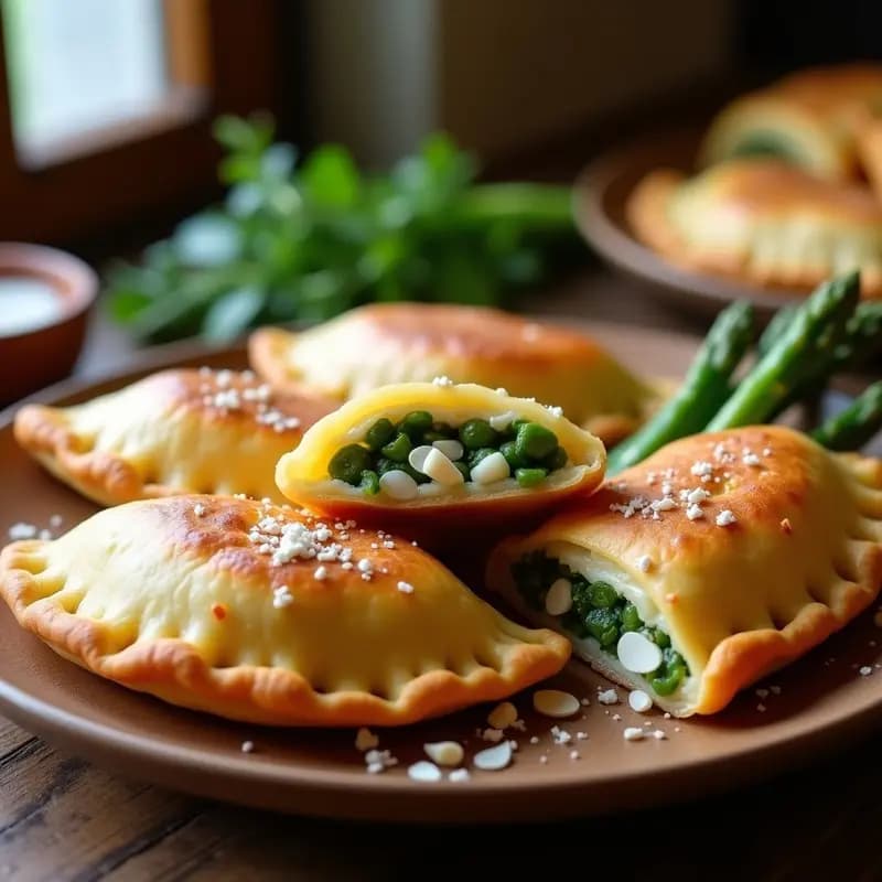 Empanadas de Espárragos y Queso de Almendras con Masa de Mandioca: Receta Argentina Sin TACC