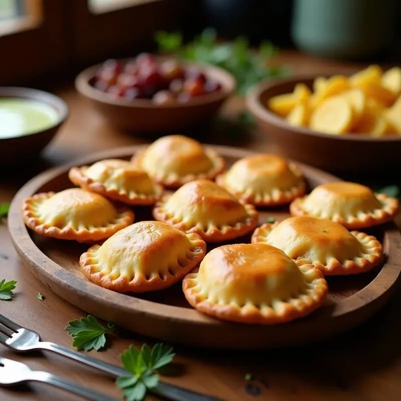 Empanadas de Maíz customizadas con Carne de Res y Pasas: Receta Argentina para Fiambre