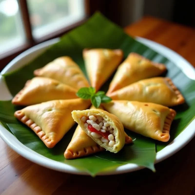 Empanadas de Maíz Verde Rellenas de Pabello de Pescado: Receta Venezolana en Olla Express