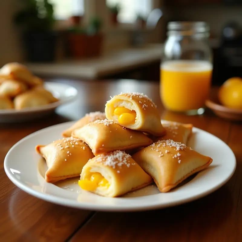 Empanadas de Mango y Queso de Coco: Postre Filipino Sin Gluten y Sin Horno