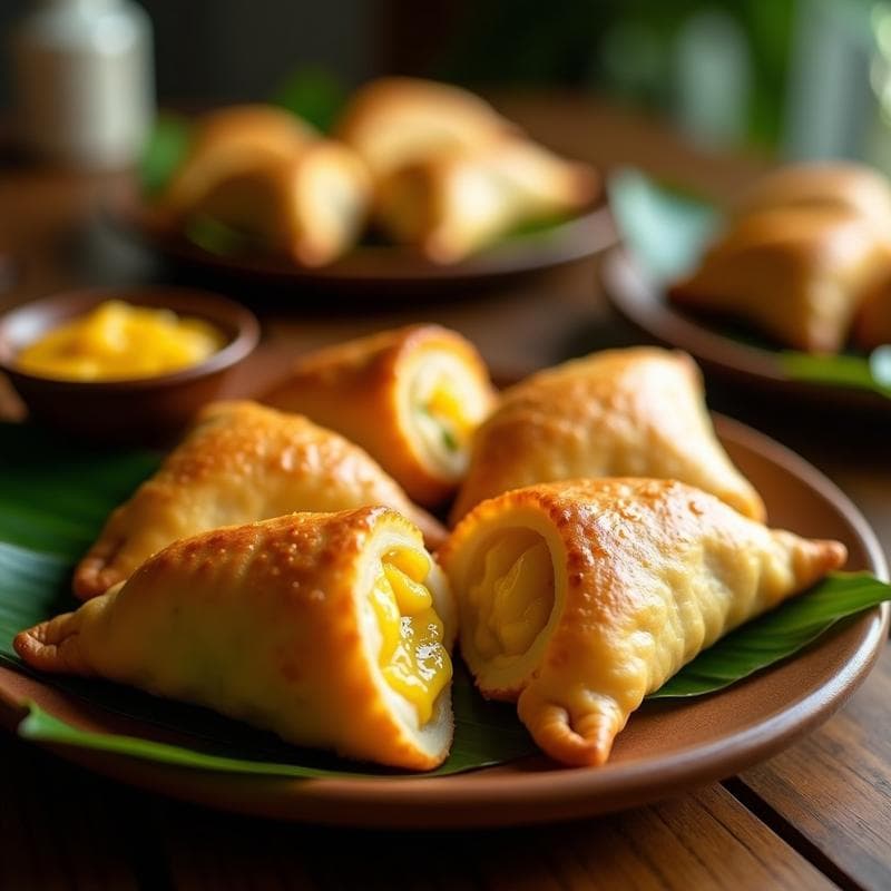 Empanadas de Masarepa Rellenas de Queso de Añejo y Guayaba: Receta Colombiana en Airfryer