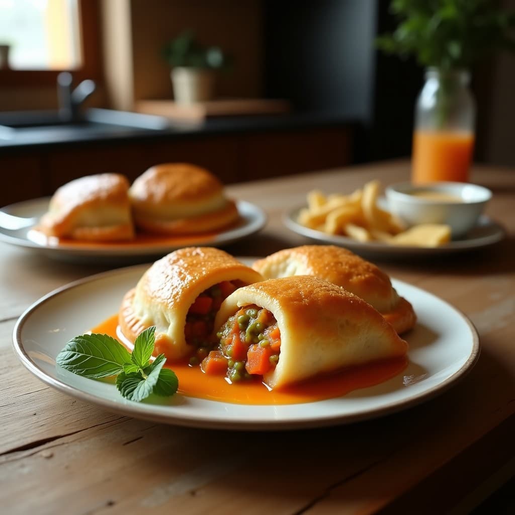 Empanadas de Mijo Rellenas de Congrio Frito: Receta Chilena en Olla Express con Toque Costero