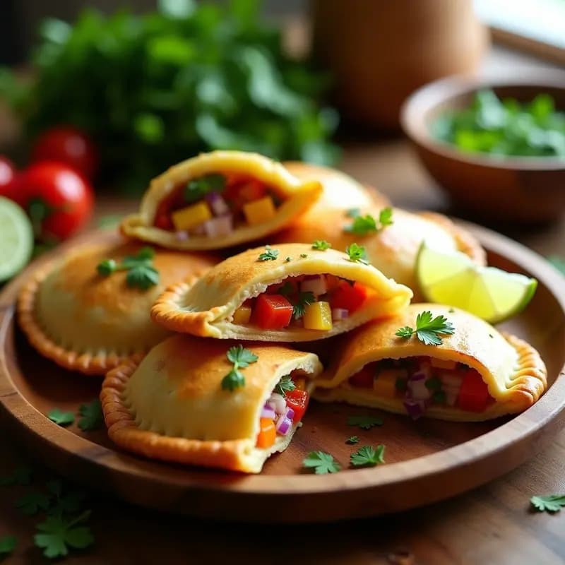 Empanadas de Pescado Blanco y Pimientos Asados con Masa de Mandioca: Receta Brasileña Sin Gluten