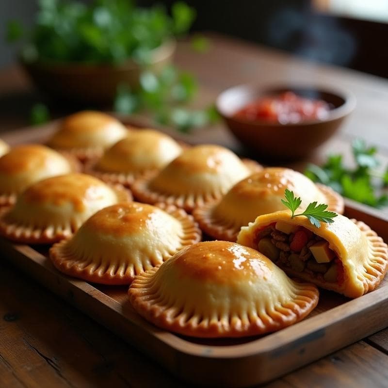 Empanadas de Pino con Carnes y Aceitunas: Receta Chilena Tradicional en Olla Lenta