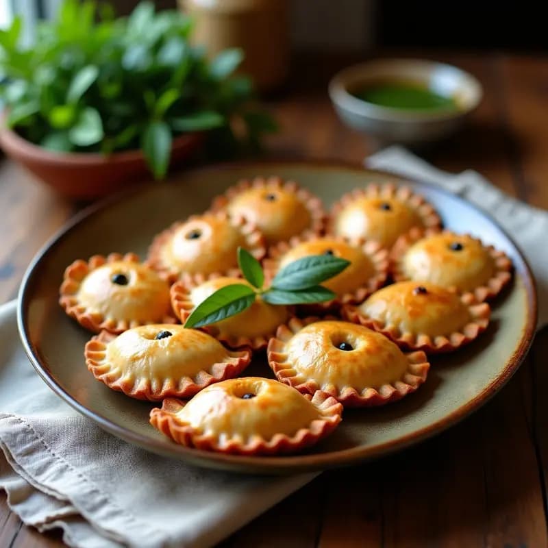 Empanadas de Pino Chile: Rellenas de Carne, Aceitunas y Pasas en Horno