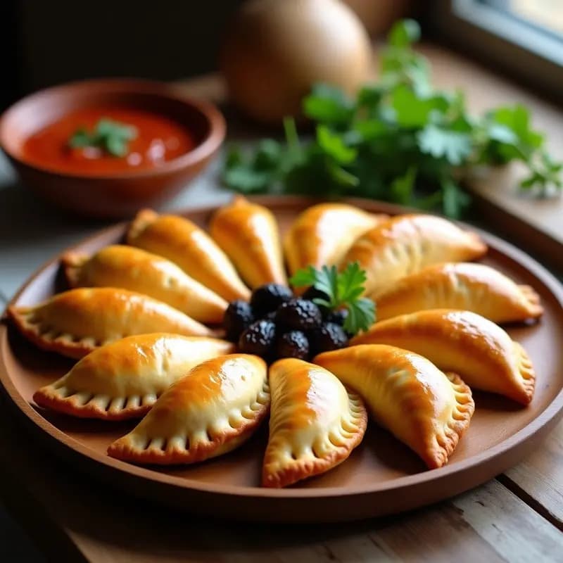Empanadas de Pino con Queso de Cabra y Uvas: Receta Chilena para Reuniones Familiares