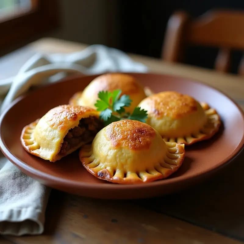 Empanadas de Masa de Quinoa y Estofado de Cordero: Receta Boliviana sin Harina Tradicional