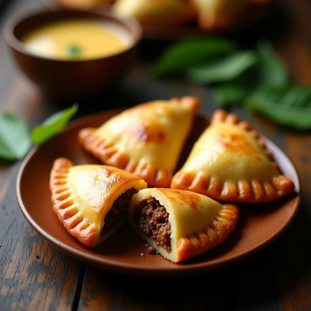 Empanadas de Carne de Res y Puré de Yaca con Masa de Cassava: Receta Filipina Sin Gluten