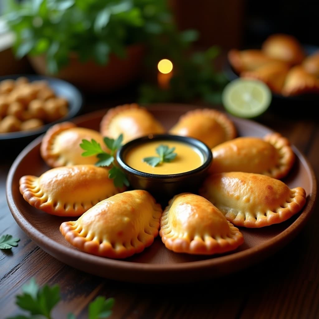 Empanadas de Tapioca y Pollo al Curry: Receta Brasilera Sin Harina en Olla Express