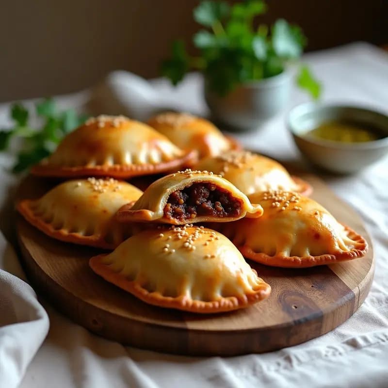 Empanadas Argentinas de carne vegana y puré de batata: Receta sin gluten en airfryer
