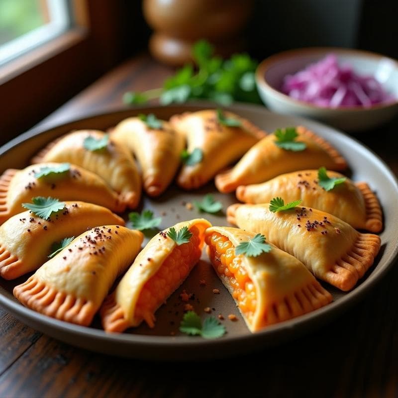 Empanadas Veganas de Yuca y Queso de Cashew: Receta Picante y Sin Gluten en 30 Minutos