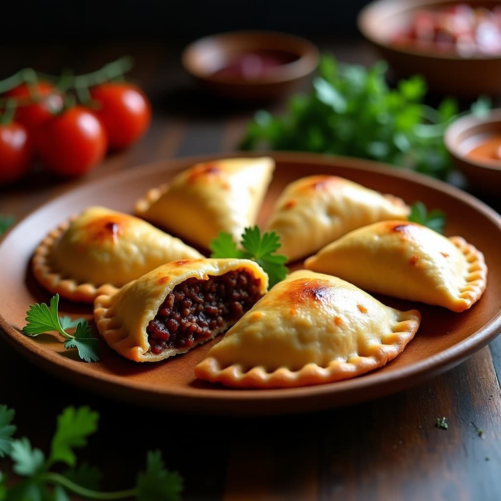 Empanadas de Yautía Morada y Carne de Res: Receta Dominicana en Airfryer Crujiente
