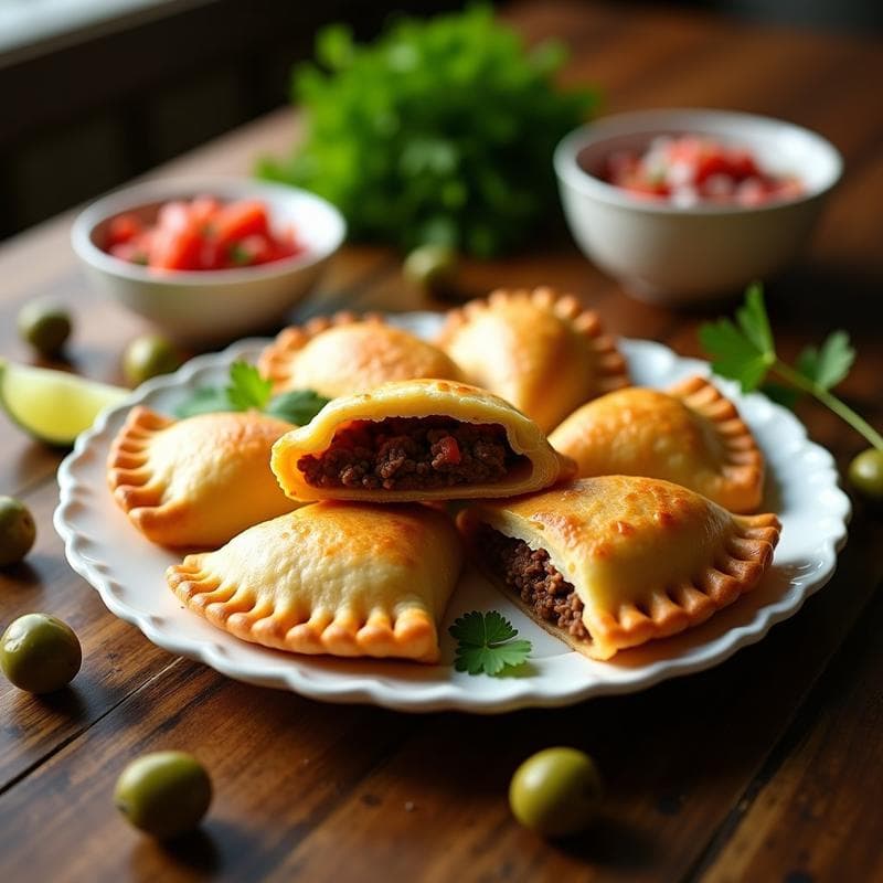 Empanadas de Yuca Rellena de Carne de Res y Aceitunas: Receta Colombiana Sin Harina