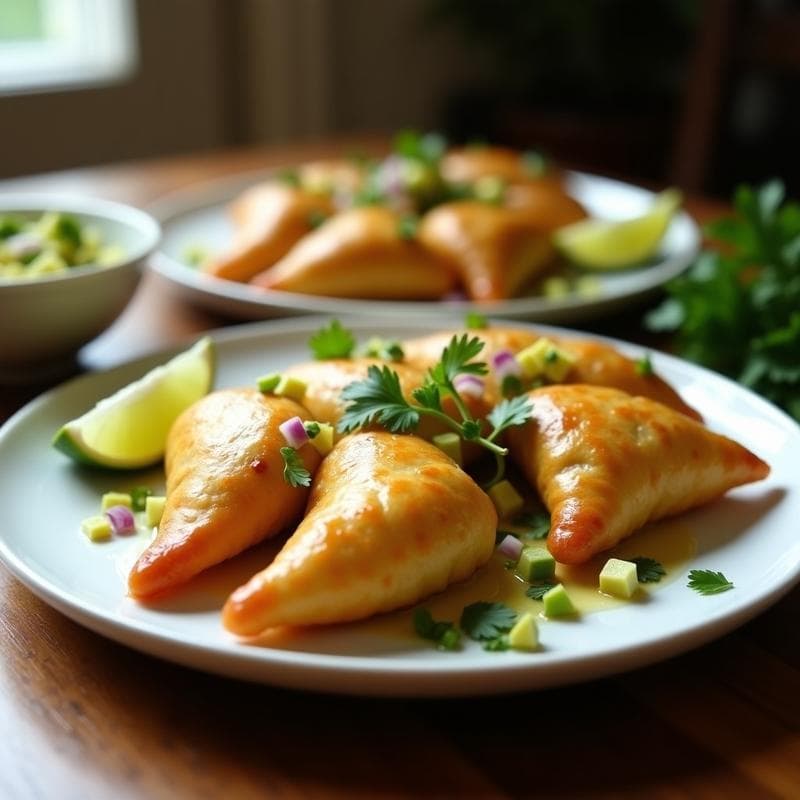 Empanadas de Yuca Rellena de Ceviche de Palmito: Receta Venezolana Vegana y Crujiente