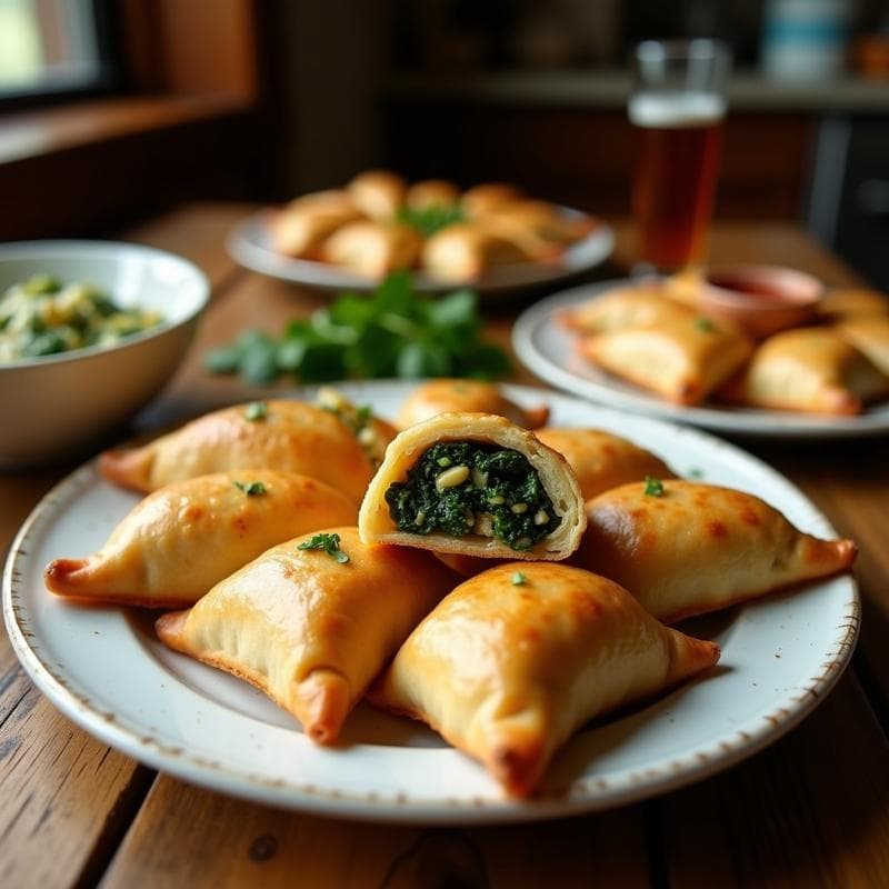 Empanadas de Yuca Rellena de Espinacas y Queso Feta: Receta Colombiana en Thermomix