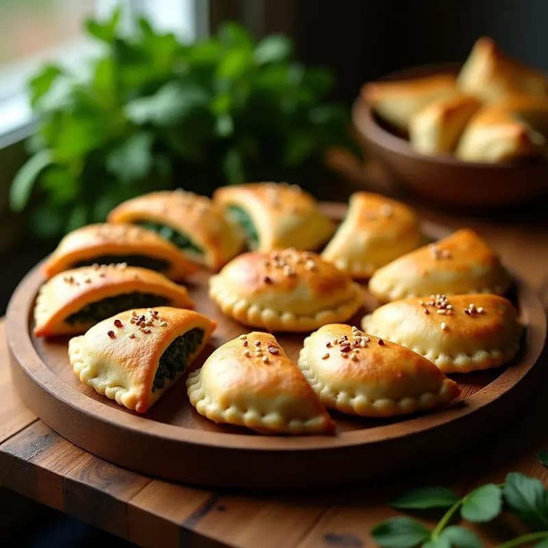 Empanadillas de Espinaca y Queso de Almendras con Masa de Garbanzo: Receta Sin Gluten para Tupper