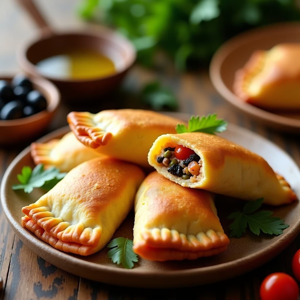 Empanadillas de Masarepa Rellenas de Hobz Biz-Zejt: Receta Malta-Venezolana en Airfryer