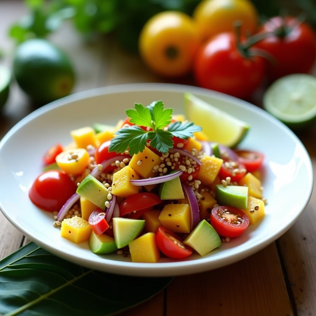 Ensalada de Action Fruit (Fruta de Pan) con Vinagreta de Lima y Cilantro: Receta Caribeña Exótica