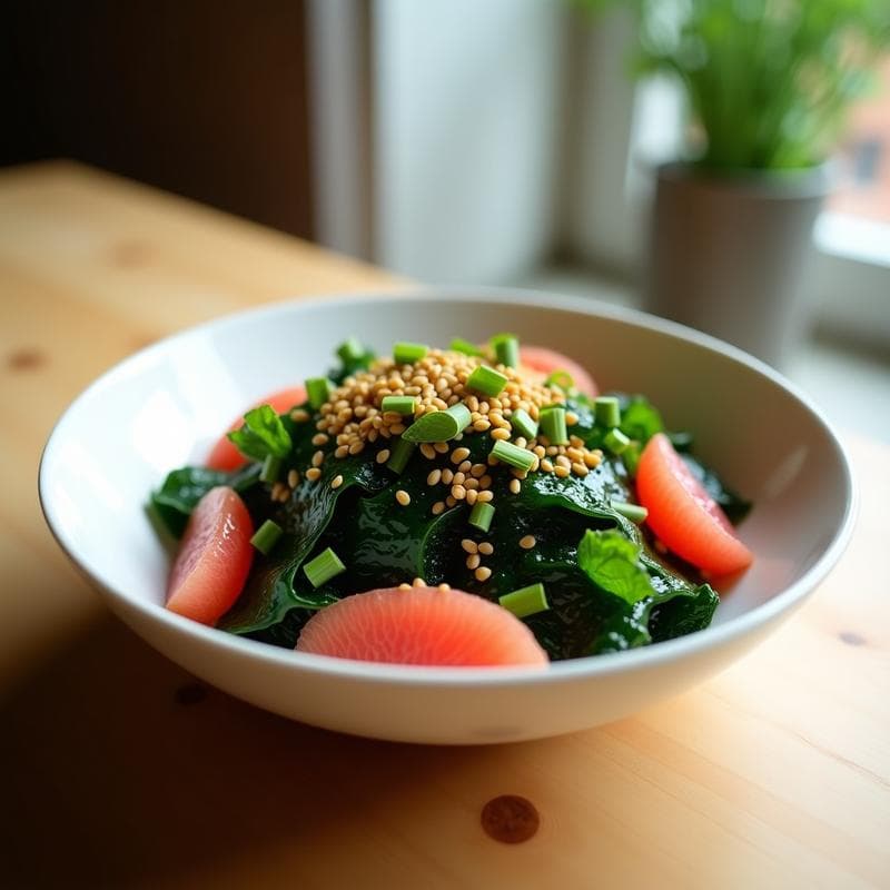 Ensalada de Algas Wakame con Pomelo y Sésamo: Receta Detox y Rica en Yodo en 10 Minutos