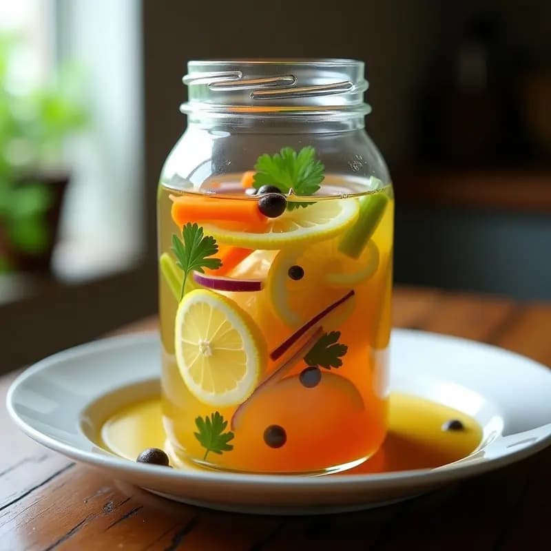 Escabeche de Pescado Blanco con Limón y Especias: Receta Mediterránea en Frasco para Tupper
