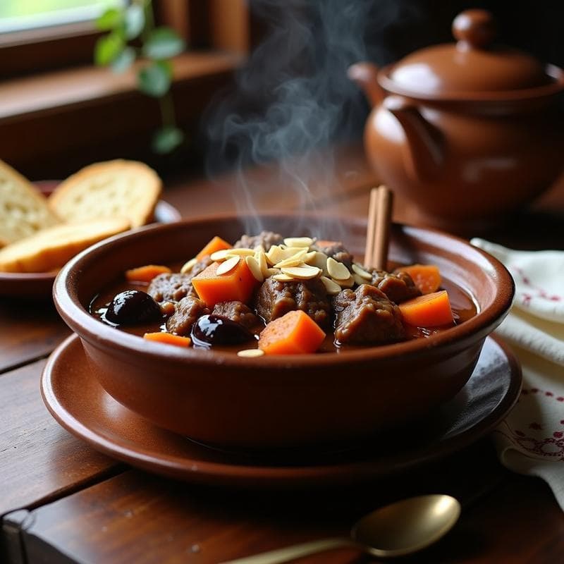 Estofado de Cordero con Ciruelas y Canela: Receta Árabe en Olla Lenta Reconfortante