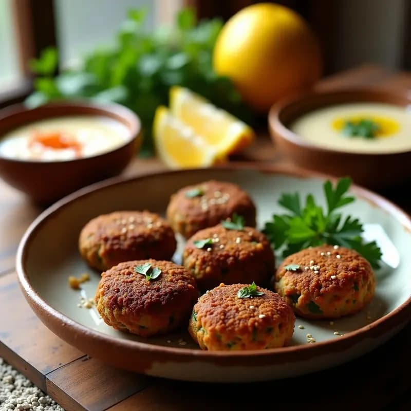 Falafel de Garbanzos Negros al Horno: Receta de Oriente Medio Sin Aceite y Alta en Fibra
