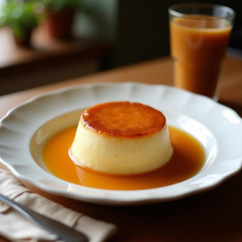 Flan de Coco con Sirope de Agave: Postre Vegano y Sin Huevos en Thermomix