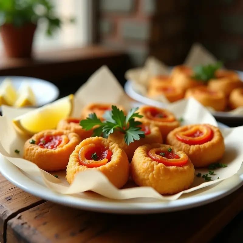 Flores de Bacalao con Pimientos Asados: Tapa Tradicional Andaluza en 15 Minutos
