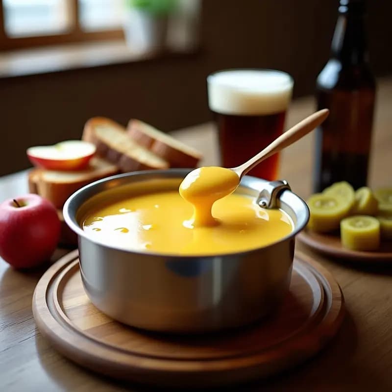 Fondue de Queso Gruyère y Cerveza Negra: Receta Suiza para Tupper en Thermomix
