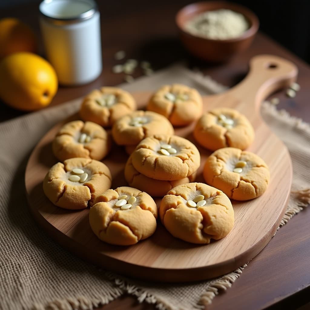Galletas de Harina de Almendra y Mantequilla de Maní: Snack Proteico para Tupper