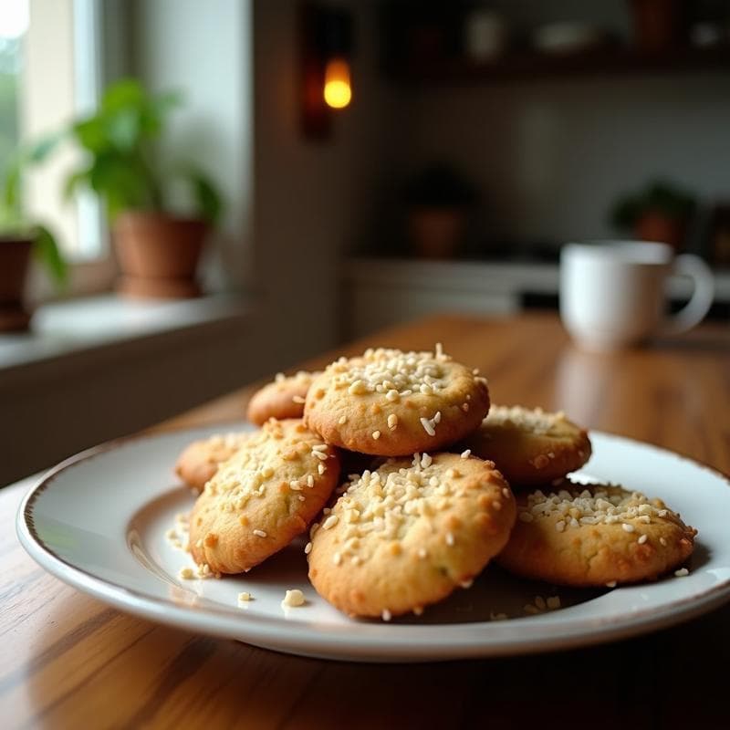 Galletas de Harina de Coco y Semillas de Chía: Postre Keto Sin Horno en 12 Minutos