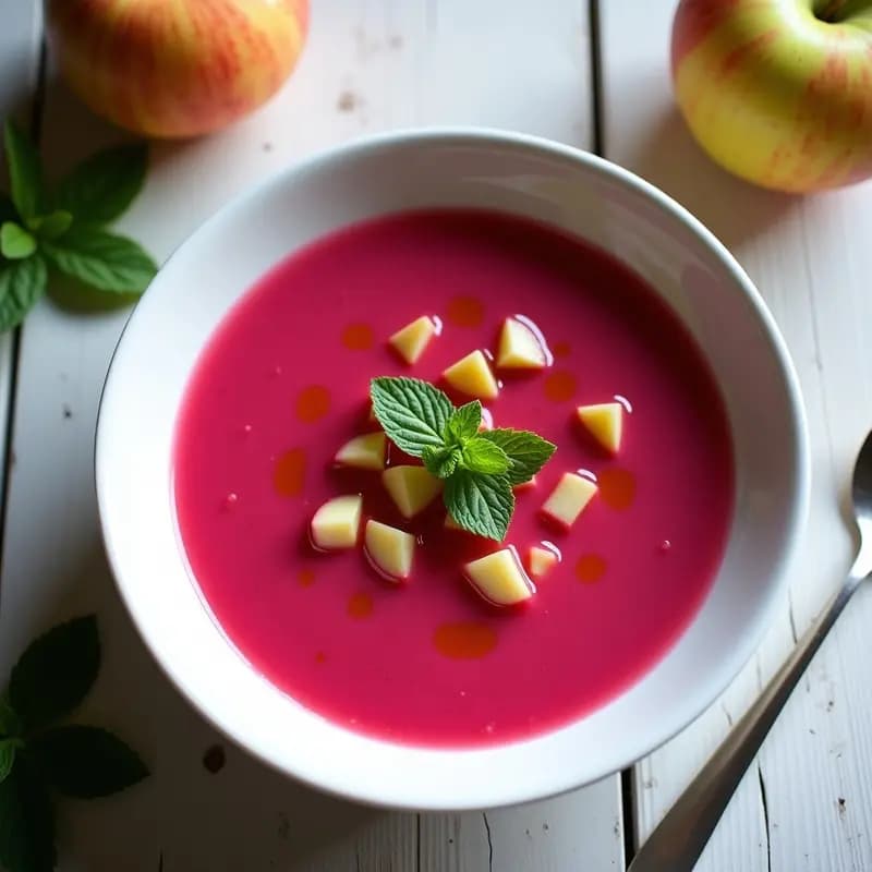 Gaspacho de Remolacha y Manzana: Sopas Frías Innovadoras para el Verano