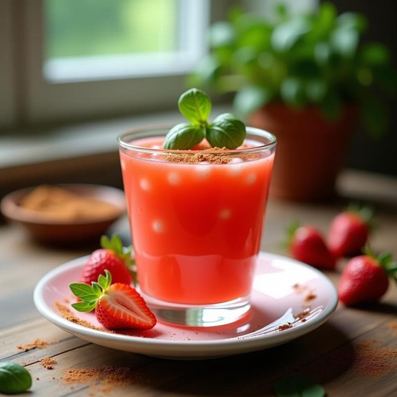 Gazpacho de Fresa y Albahaca con Toque de Pimienta de Jamaica: Receta Refrescante y Sin Gluten