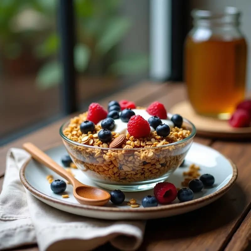 Granola de Quinoa y Semillas de Cáñamo con Miel de Agave: Desayuno Proteico Sin Gluten
