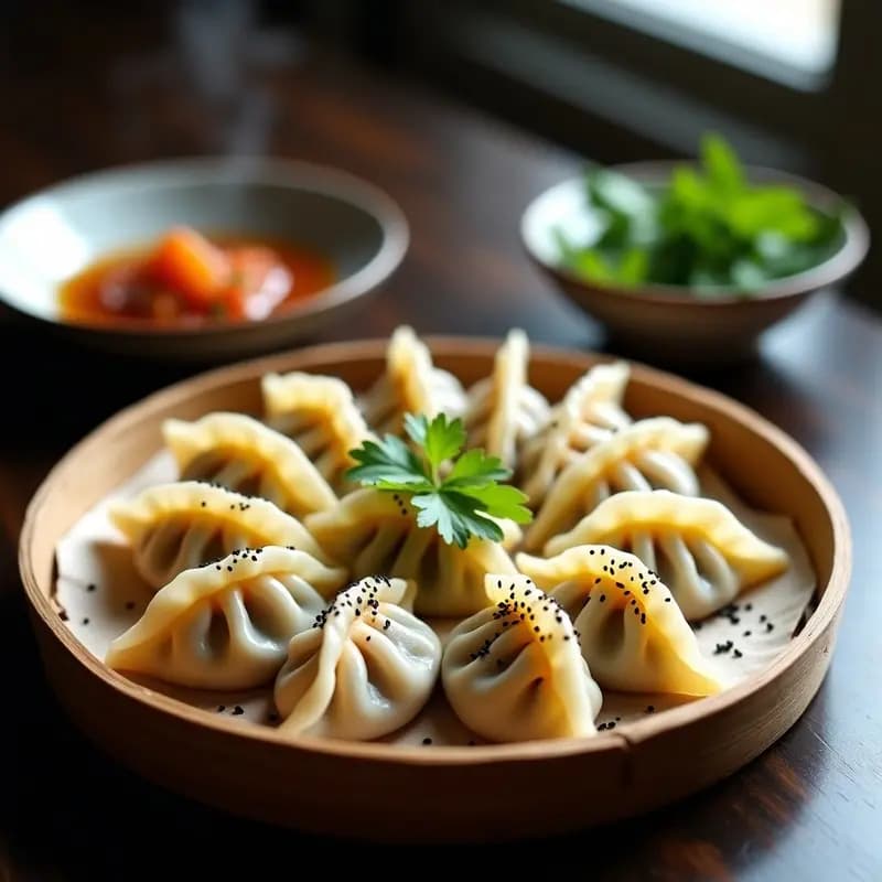 Gyoza al Vapor de Chutney de Ciruela: Receta Japonesa Dulce-Salada con Toque Indio