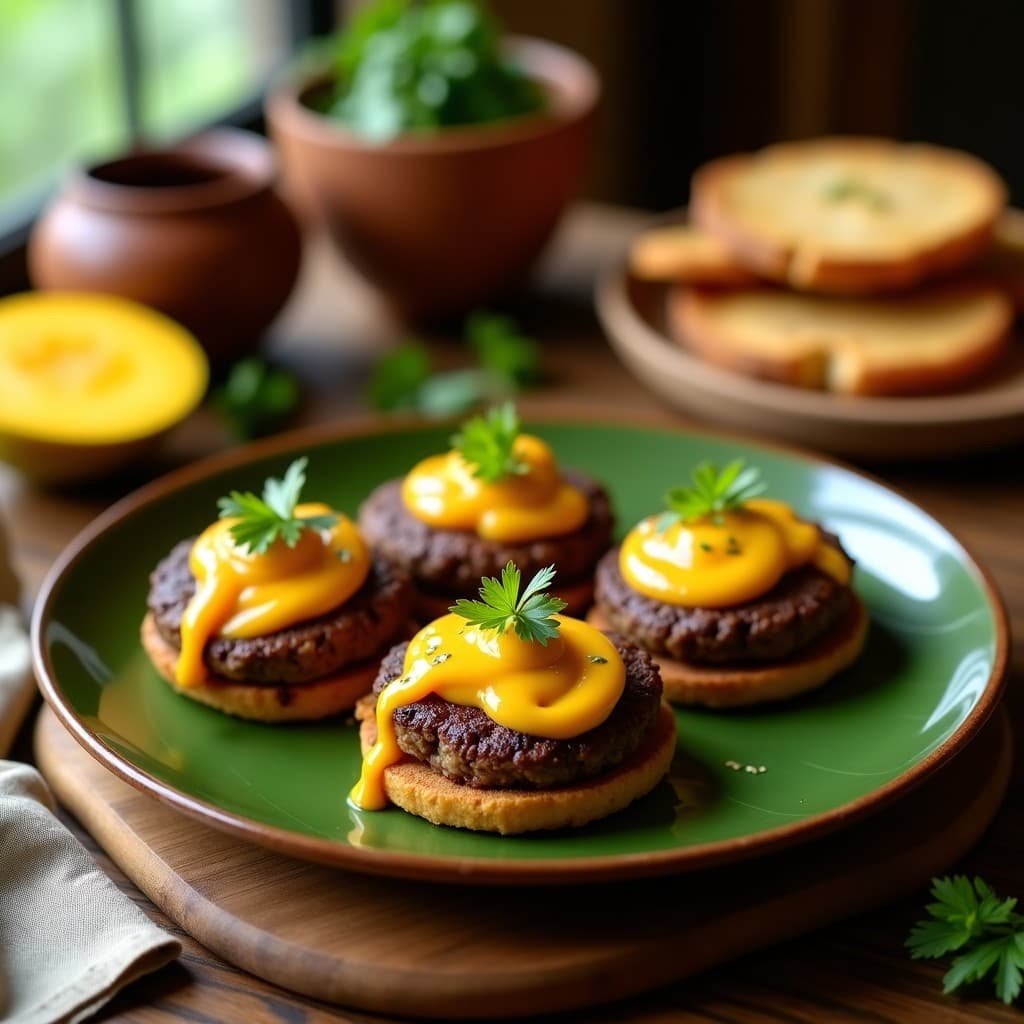 Hamburguesas de Alubias Negras y Ñame con Salsa de Guayaba: Receta Vegana de Jamaica