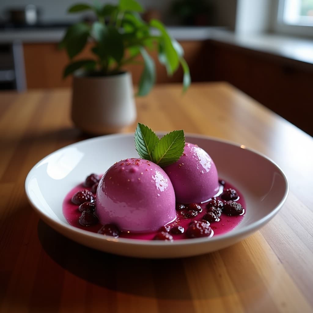 Helado de Açaí y Mantequilla de Cacahuete: Postre Sin Azúcar y Rico en Antioxidantes