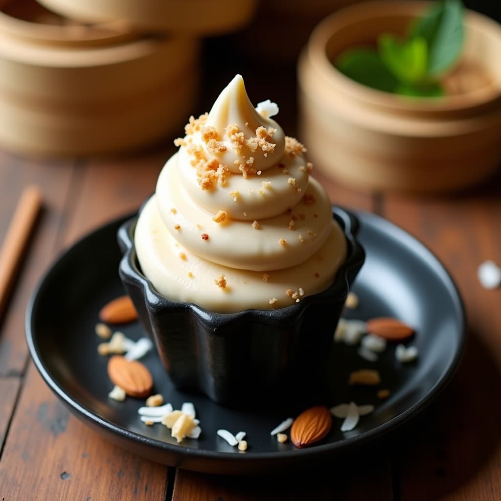 Helado de Ajoba y Pimienta de Sichuan: Postre Chino Vegano con Contraste de Sabores