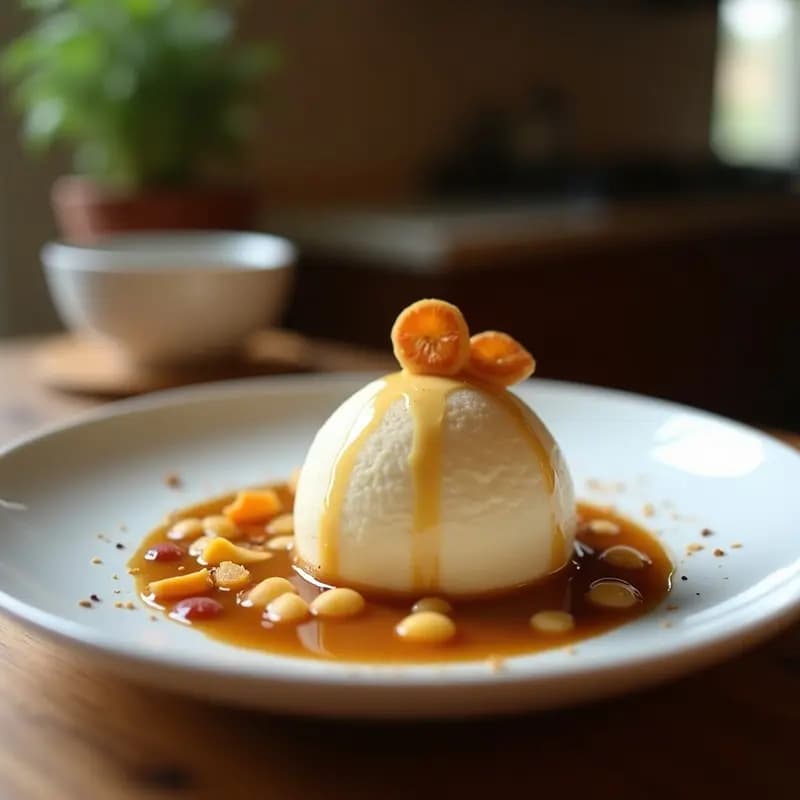 Helado de Café con Nitrógeno Líquido y Virutas de Oro Comestible: Postre Futurista en 2 Minutos